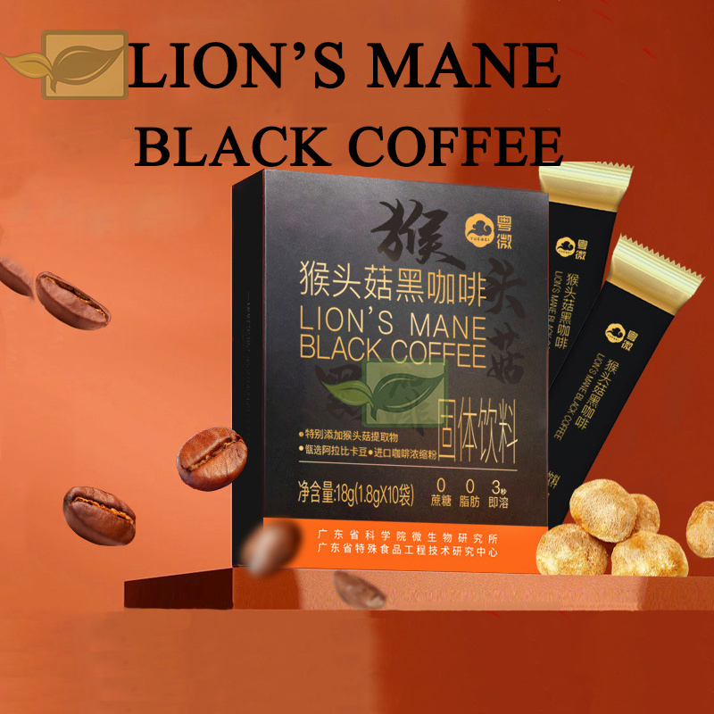 Mushroom Coffee Private Label Healthy Instant  Coffee Lions Mane Mushroom Coffee