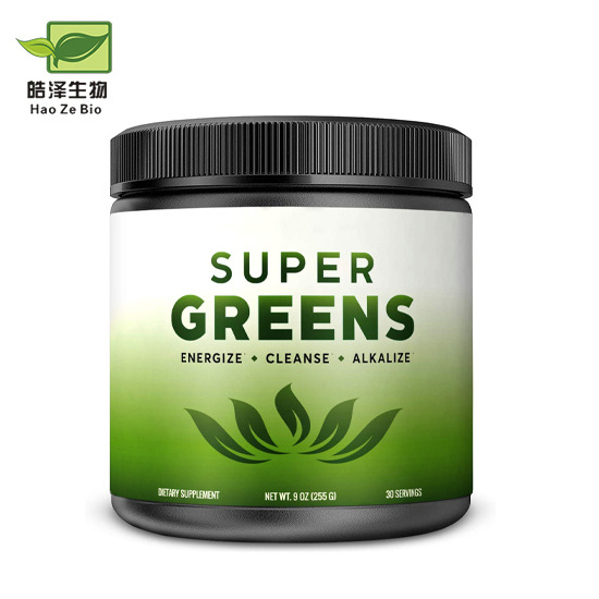 Bulk Private Label Super Greens Powder Multivitamin Mix Complete Whole Foods Adaptogen Vitamin Mineral Superfood Green Powder