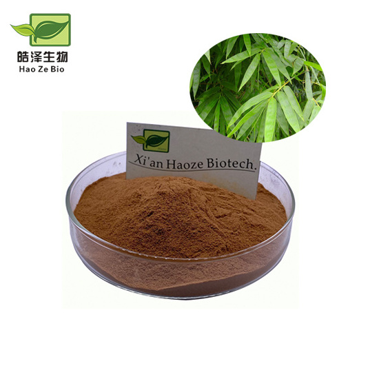 Hot Sale Wholesale 95% Silica Bamboo Leaf Extract Powder for cosmetics