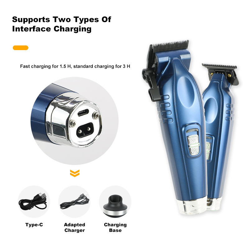 2023 KooFex All Metal Hair Clipper Brushless DC Motor Rechargeable Graphite Blades Second Generation Double Ball Brushless Hair