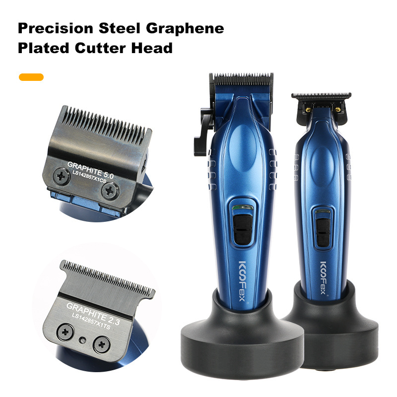 2023 KooFex All Metal Hair Clipper Brushless DC Motor Rechargeable Graphite Blades Second Generation Double Ball Brushless Hair