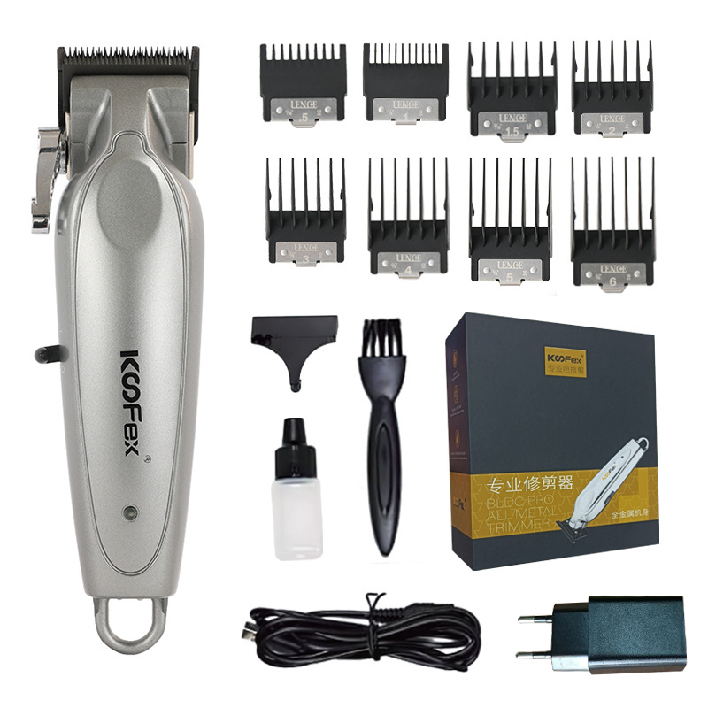 2023 Pro Electric BLDC Hair Clipper Multifunctional Brushless Motor Hair Trimmer With Black Graphite Blades