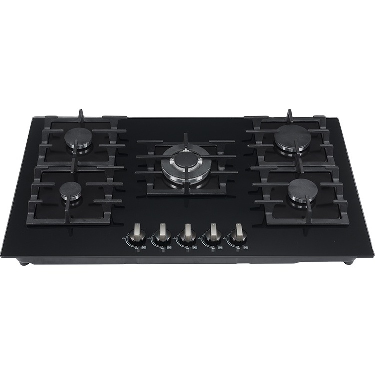 5 burner gas stove double 4 burners gass cooker four wok with oven and grill 6 glass top commercial for restaurant