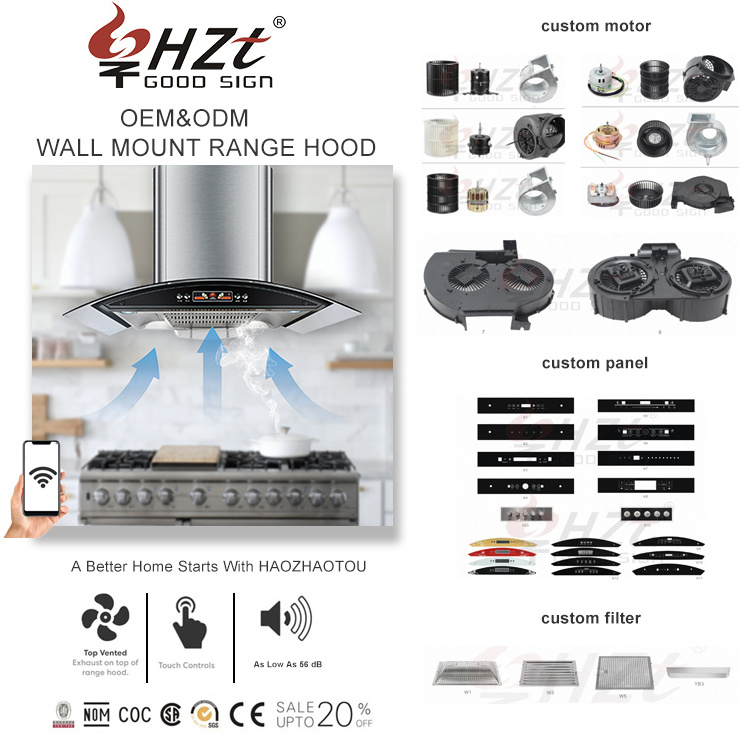 smart 90 cm range hoods stainless steel auto clean chimney wall mounted kitchen smoke extractor range hoods