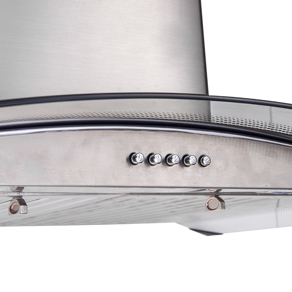 hot selling kitchen household range hood stainless steel rangehood chimney 90 cm with auto clean