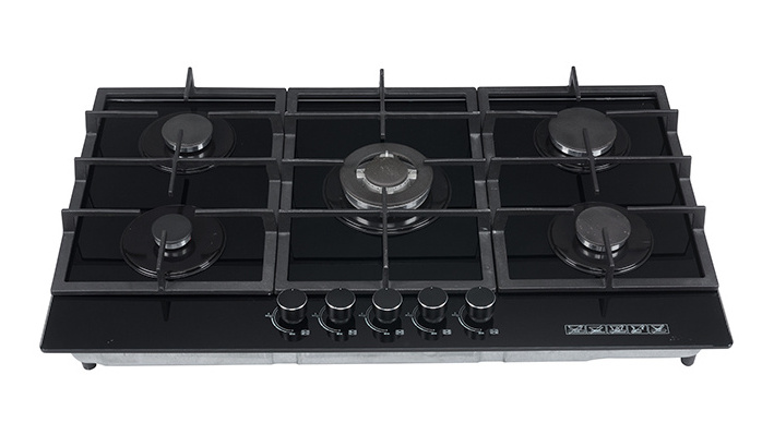 5 burner gas stove double 4 burners gass cooker four wok with oven and grill 6 glass top commercial for restaurant