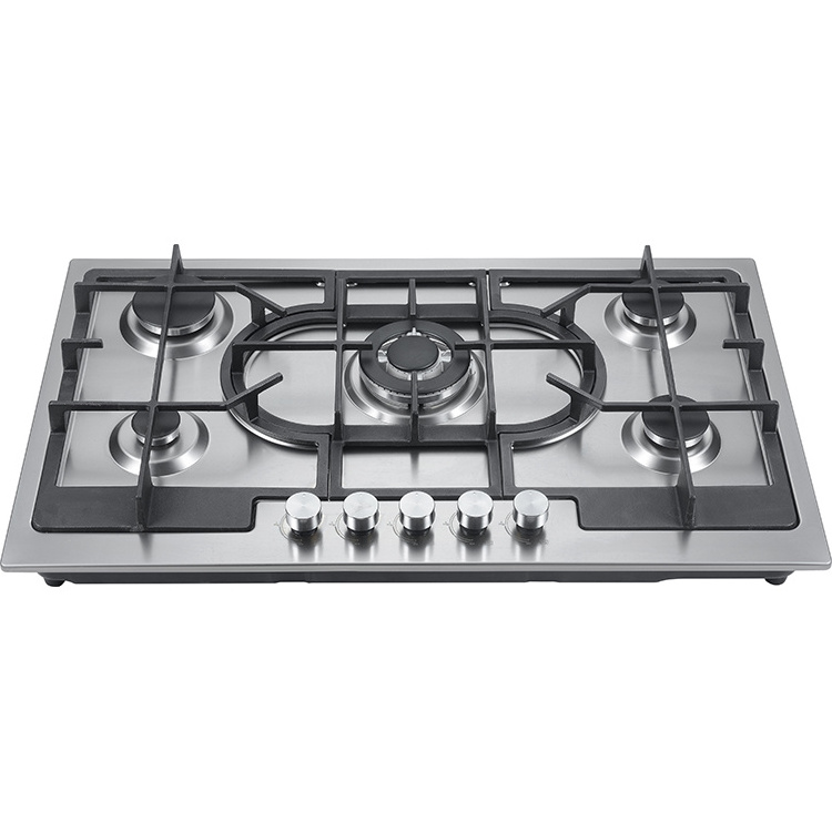 5 burner gas stove double 4 burners gass cooker four wok with oven and grill 6 glass top commercial for restaurant