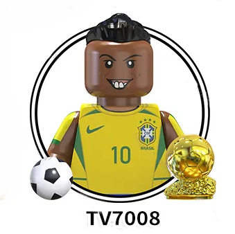 2024 Minifigs Star Sports Soccer Players Characters Action Model Professional Football Education Collect Building Blocks Figures