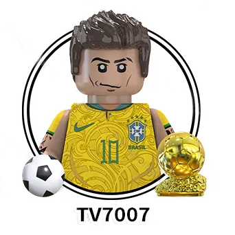 2024 Minifigs Star Sports Soccer Players Characters Action Model Professional Football Education Collect Building Blocks Figures