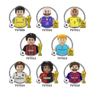 2024 Rugby team Mini Figures Football soccer player Pele Modrie Neymar Mini toys building blocks sets Minifigs kids toys TV6502