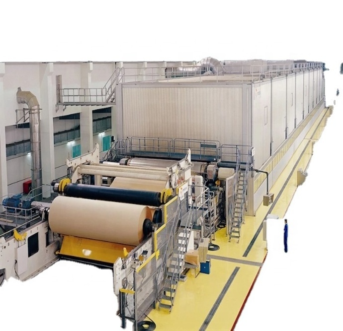 Reliable quality 30TON small scale Waste paper recycling  Kraft papermaking machine production line