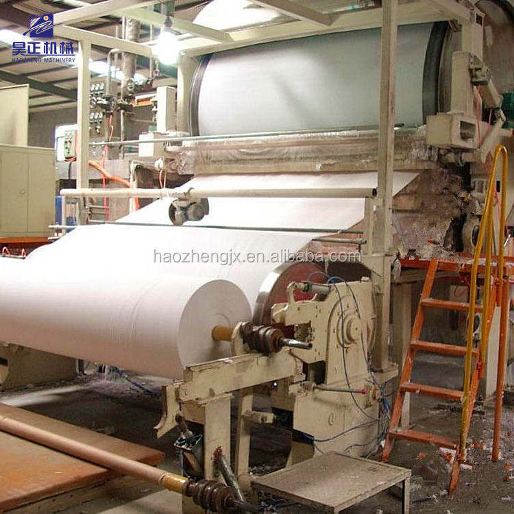 1880 mm 6 Ton Waste Paper Recycle Processing Converting Product Jumbo Roll Toilet Tissue Paper Making Machine Mill Price