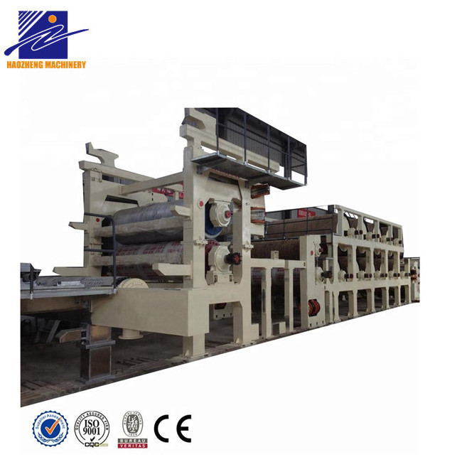 Reliable quality 30TON small scale Waste paper recycling  Kraft papermaking machine production line