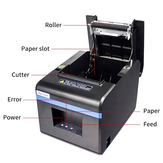 High Speed x printer 160mm/s pos 80 USB Ethernet tooth blue Port 80mm Auto Cutter Printer Thermal Driver