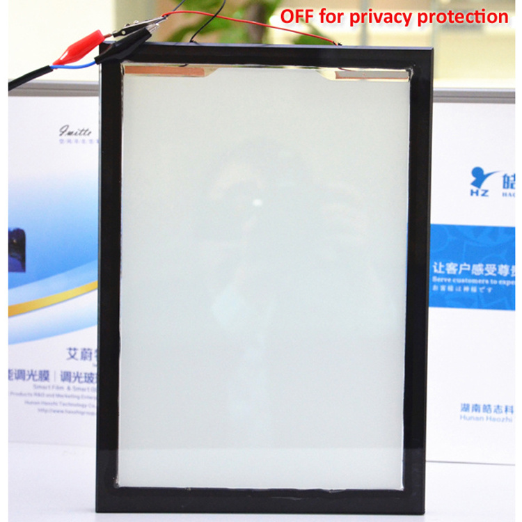 Electric control privacy smart intelligent switchable glass PDLC film for shower room and office partition