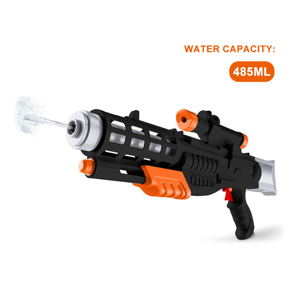 Kids summer long range shooting black military series plastic toy water gun