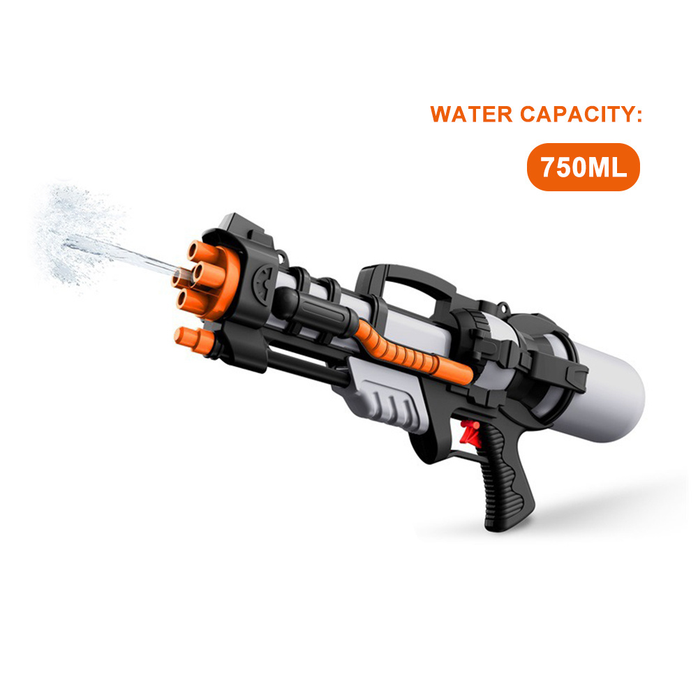 Kids summer long range shooting black military series plastic toy water gun