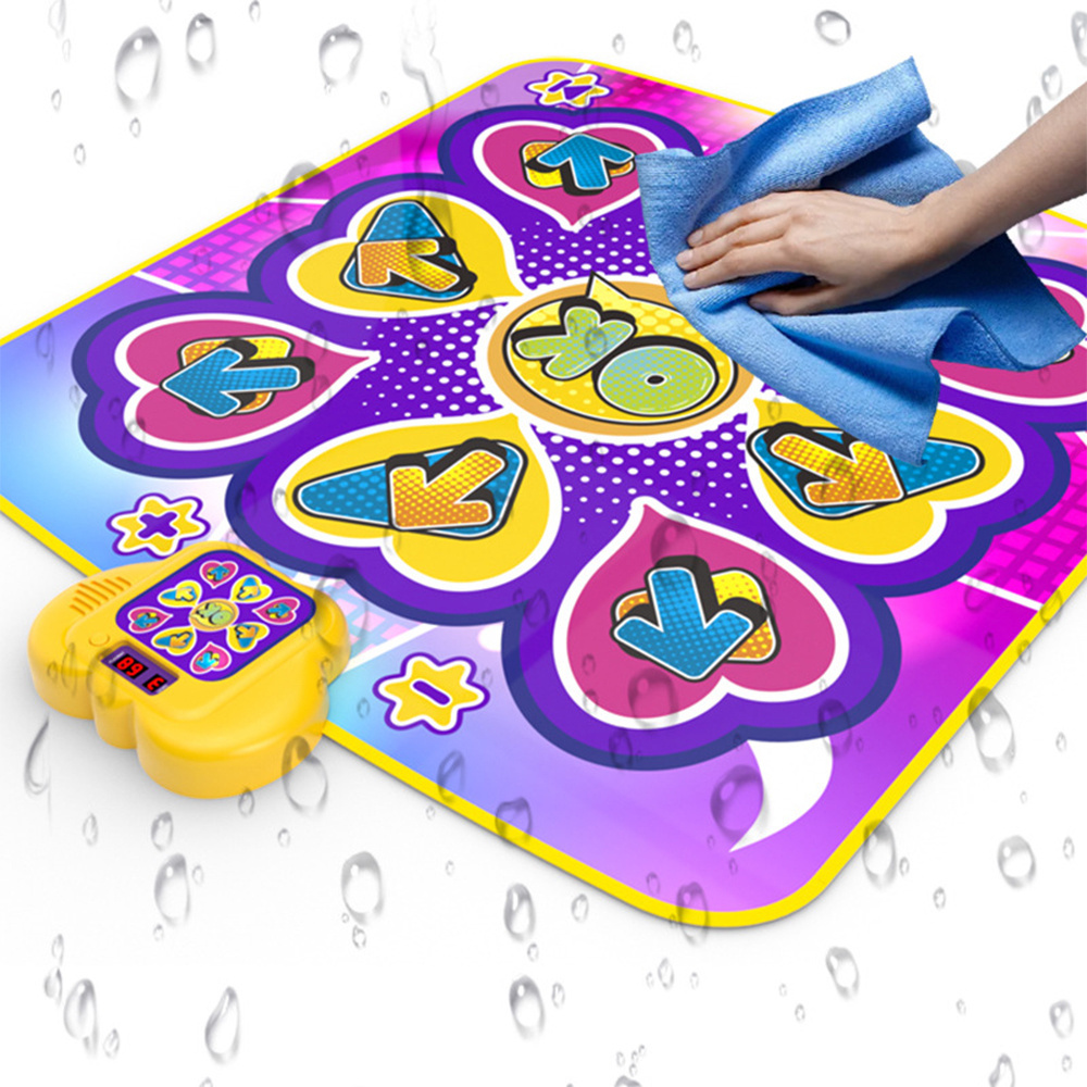 Girls indoor plastic educational sports musical folding electronic kids dance mat toy