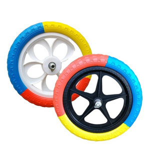 HZ 8-12 Inches 5-Spoke EVA Soild Foam Wheels With Bearing For Kids Balance Bikes