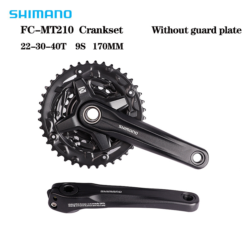 SHIMANO Hollow Integrated Crankset MT210- 3 9/27 40/44T 170MM SIngles Speed bicycle bike Crankset Sprocket Mountain Bike Part