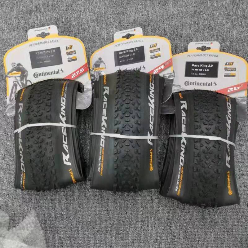 Continental MTB white/yellow Race King 26 27.5 29x2.0-2.2 Bicycle Tires Anti Puncture 180TPI Mountain Folding Bike Tire Tyre