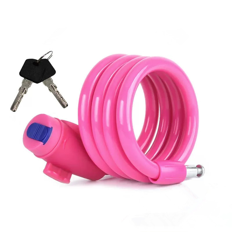 Bicycle Cable Lock Fashion Bicycle Wire Foldable Lock Road Mountain Bike Cycling Safety Key Lock