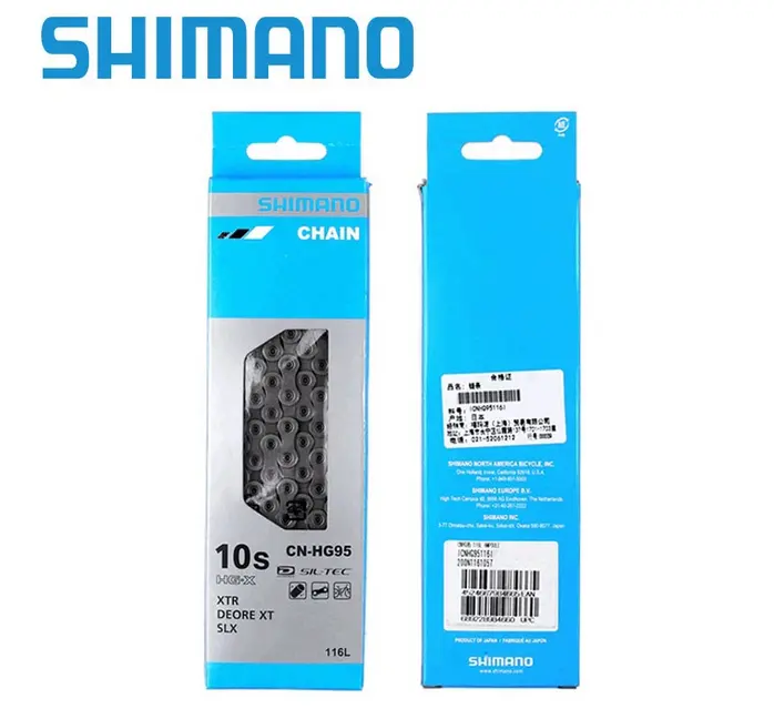 Shimano Steel Bicycle Chain 8/9/10/11/12 Speed HG40 HG53 HG54 HG601 M6100 Bike Components Parts 116Links for MTB & Road Bike