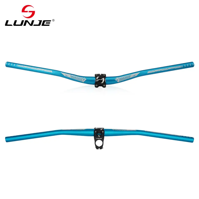 LUNJE Bicycle handlebar mountain bike handle aluminum alloy riser handle 620-800 speed drop handle horizontal bicycle handlebar