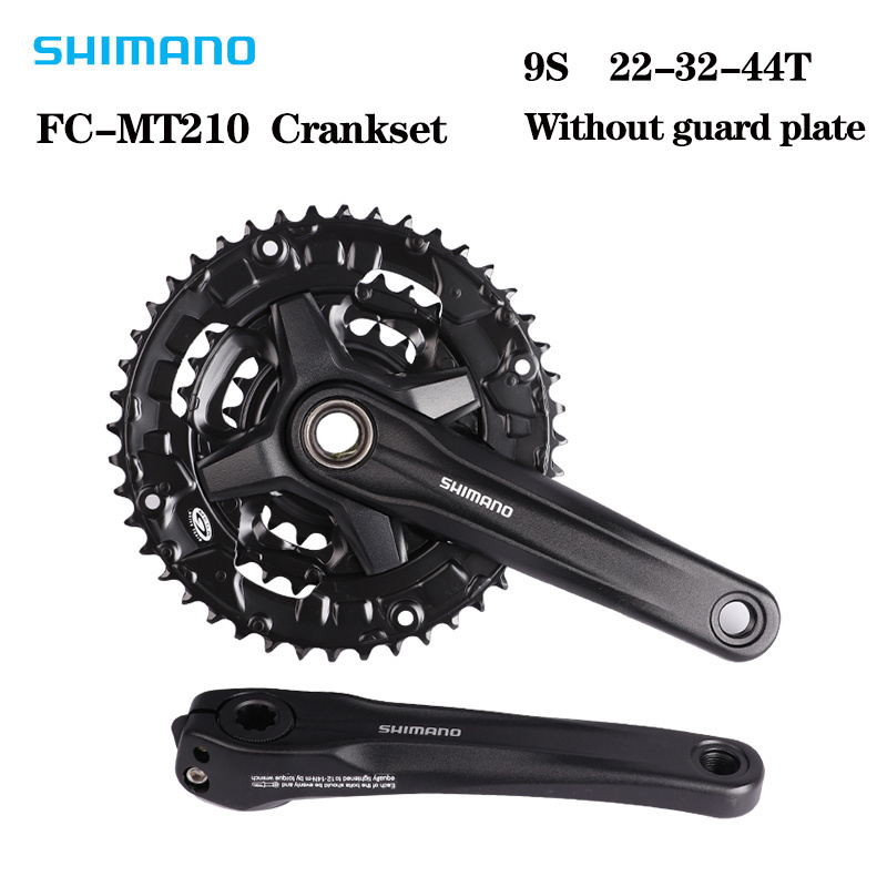 SHIMANO Hollow Integrated Crankset MT210- 3 9/27 40/44T 170MM SIngles Speed bicycle bike Crankset Sprocket Mountain Bike Part