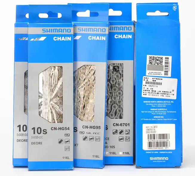 Shimano Mountain Bike Chain 9/10 Speed HG53 HG54 112Links 116Links Silver Road Bicycle Chain Cycling Bicycle Parts Chains