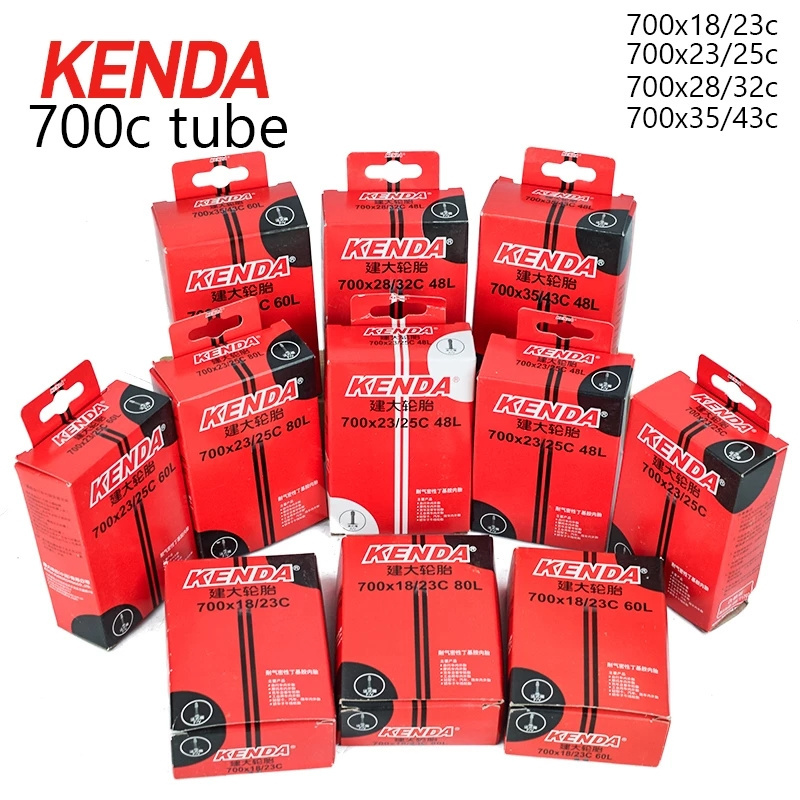 KENDA Bicycle Bike Tire Inner Tube 700C 700*18-23C 700*23-25C 700*28-32C 700*35-43C Presta FV for Road Bike Camera Accessories