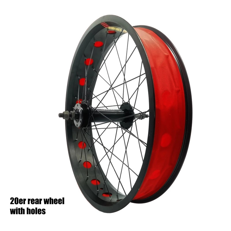 High Quality 20/24/26*4.0 Hollow Fat Bike Bicycle Wheel 36H 135/190mm MTB Snow and Beach 26x4 Bicycle Wheelset Electric Parts