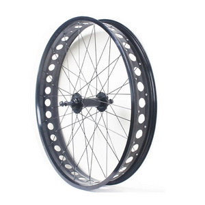 High Quality 20/24/26*4.0 Hollow Fat Bike Bicycle Wheel 36H 135/190mm MTB Snow and Beach 26x4 Bicycle Wheelset Electric Parts