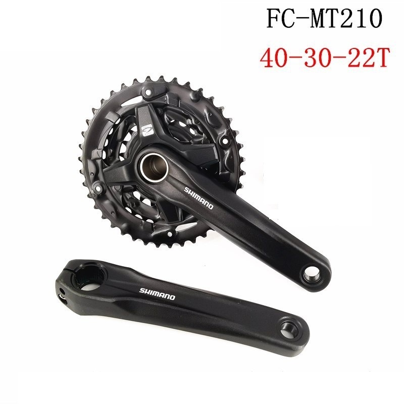 SHIMANO Hollow Integrated Crankset MT210- 3 9/27 40/44T 170MM SIngles Speed bicycle bike Crankset Sprocket Mountain Bike Part