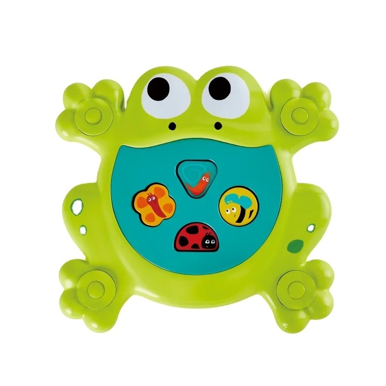 Kids Natural Rubber Bath Toys Frog Eco Silicone Bath Baby Toys