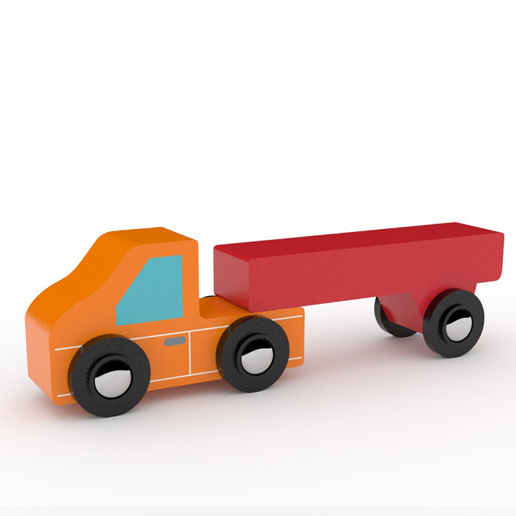 Wooden Big Toy Cars Tractor With Trailer,Micro Mini Toy Cars