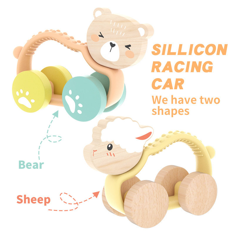 Baby Toys Montessori Toy Car For Toddlers Organic Teething Kids Educational Holzspielzeug Baby Juguetes De Madera Wooden Toy