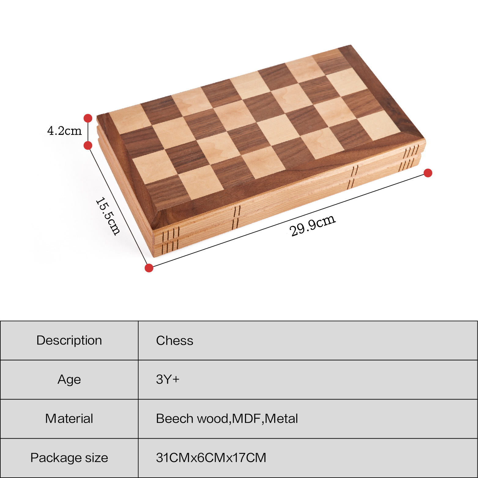 Wholesale Customized Chess Wooden Board Games international beech wood chess set