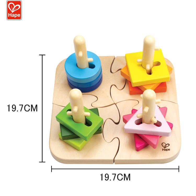 Hape Wholesale Toys Puzzle Boxes Safety Educational Wood Chinese Cheap Baby Jigsaw Puzzle