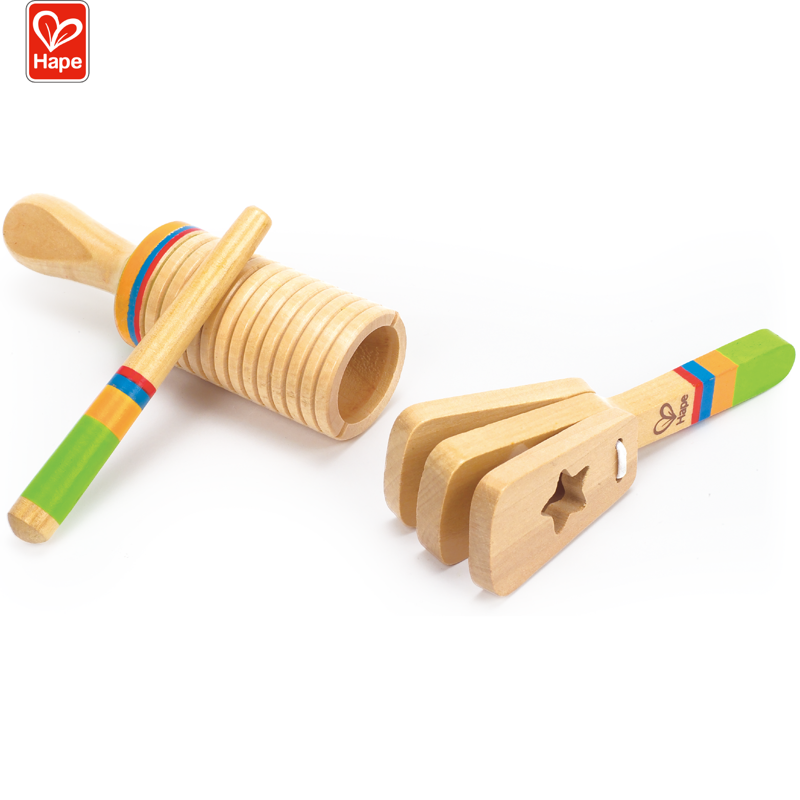 Hape Rhythm Set Natural Wooden Music Instrument Toy for Kids