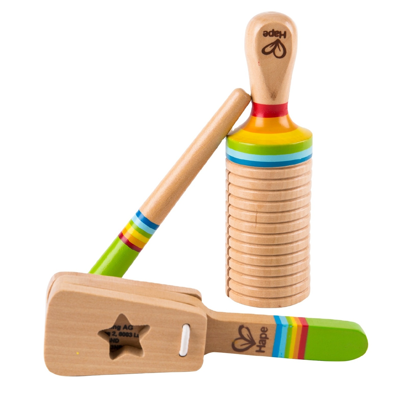 Hape Rhythm Set Natural Wooden Music Instrument Toy for Kids