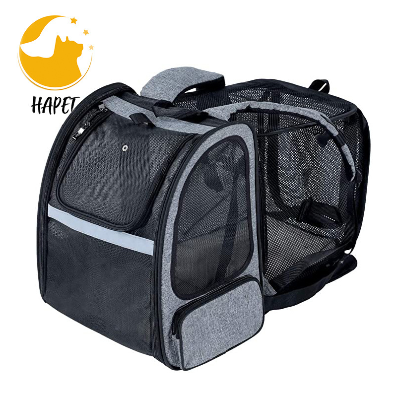 Pet Cat Dog Carrier Portable Cat Dog Bags For Out Door Petsfit Large Expandable Dog Backpack Carrier with Good Ventilation