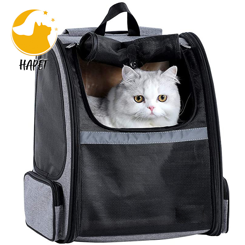 Pet Cat Dog Carrier Portable Cat Dog Bags For Out Door Petsfit Large Expandable Dog Backpack Carrier with Good Ventilation