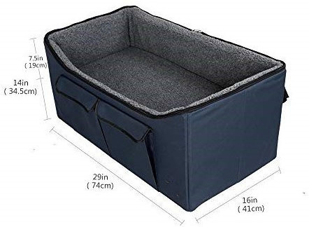 Pet Lookout Booster Car Seat Raised Pet Bed at Home for 2 Small Dogs Cats and Large Dog