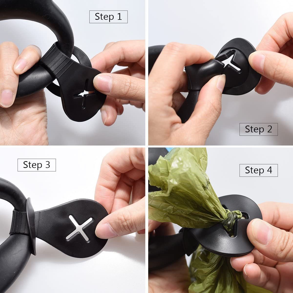 Portable Hands Free Dog Poop Bag Holder Pet Dog Waste Dog Poop Bag Dispenser Accessory Clip Carrier