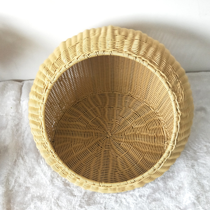 Wicker Cat Bed Pet Basket New Design Rattan Cat Bed