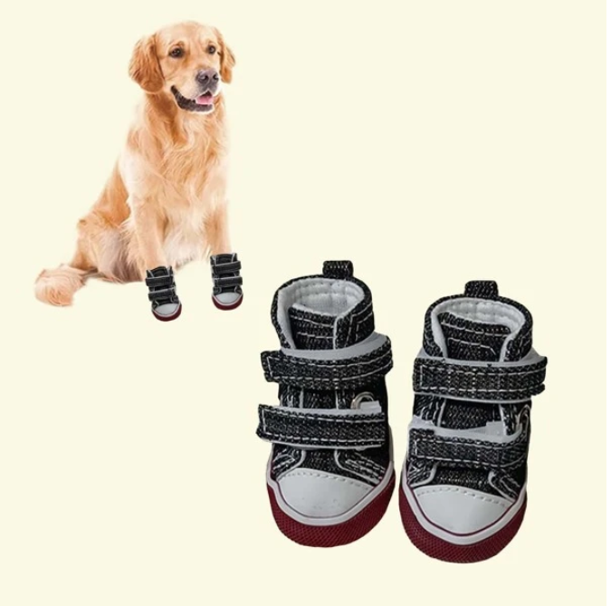 High Quantity Canvas Anti-slip Pets Sport Casual Boots Small Dog Shoes for Autumn/Winter