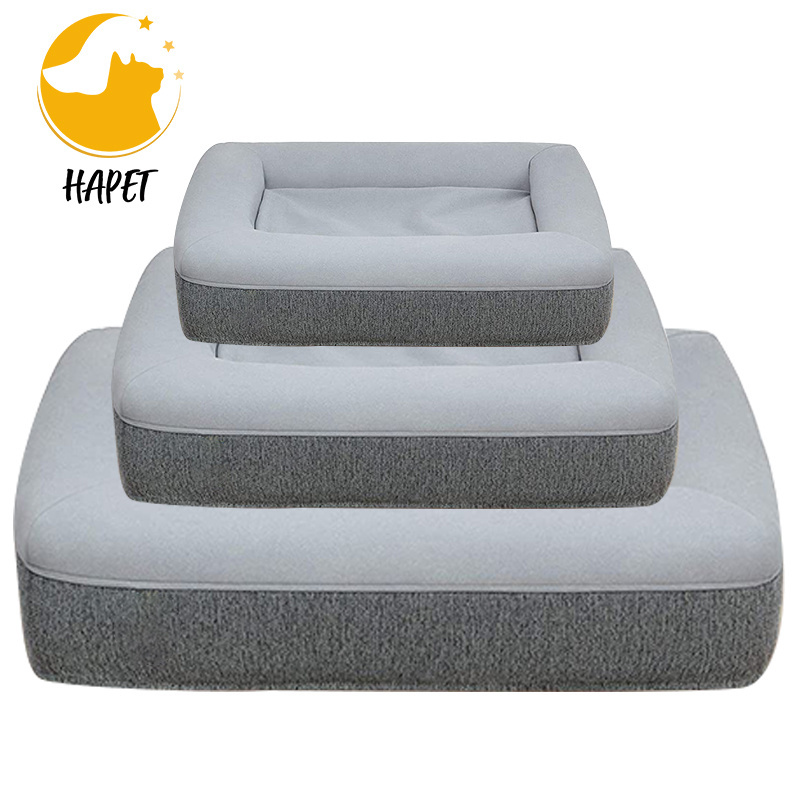 Wholesale Orthopedic Memory Foam Dog Sofa Bed Luxury Designer Removable Washable Cover Bed For Pet