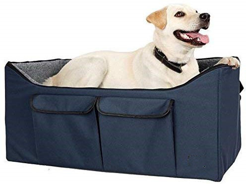 Pet Lookout Booster Car Seat Raised Pet Bed at Home for 2 Small Dogs Cats and Large Dog