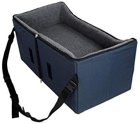 Pet Lookout Booster Car Seat Raised Pet Bed at Home for 2 Small Dogs Cats and Large Dog